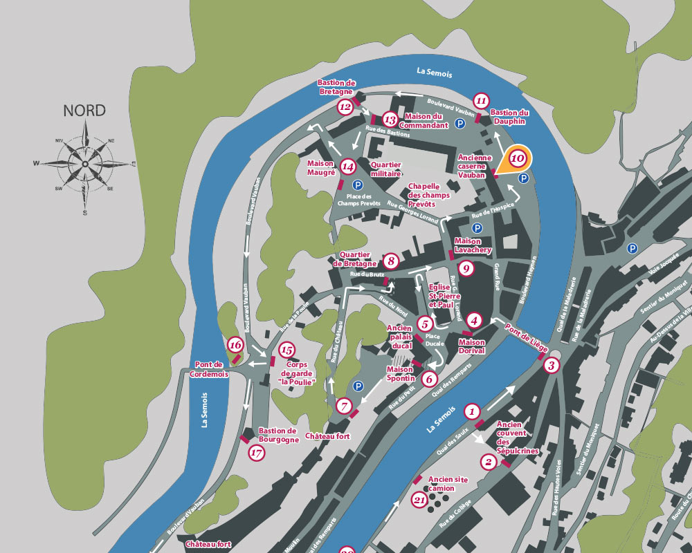 Carte du parcours