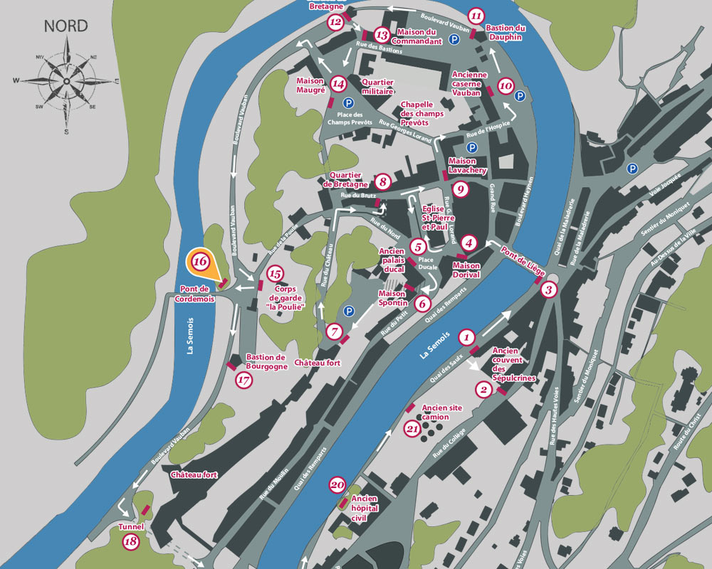 Carte du parcours